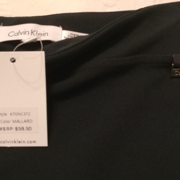 NWT Calvin Klein Pencil Column Skirt Size S Small Mallard Green - Picture 3 of 4